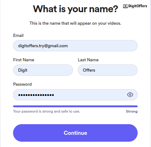 Create an account on Loom