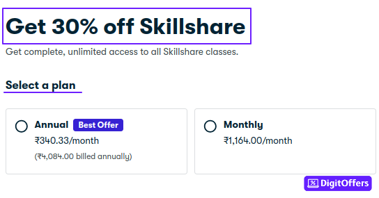 Skillshare Pricing Plans 