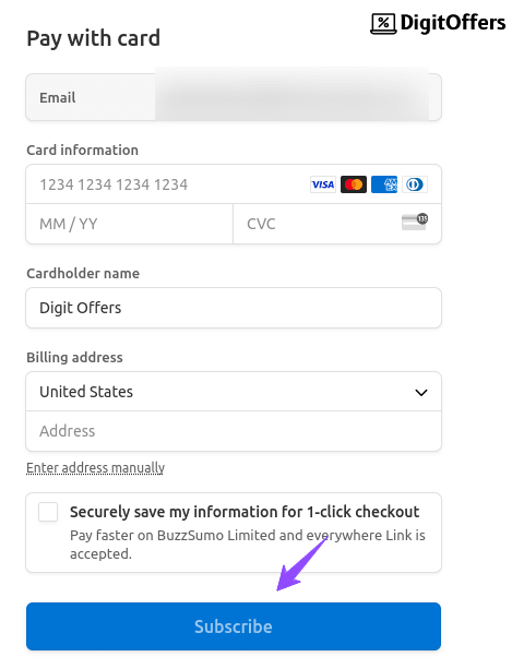 BuzzSumo Checkout