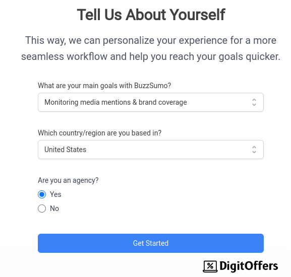 BuzzSumo Get Started
