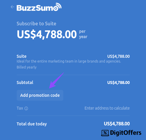 BuzzSumo Order Summary