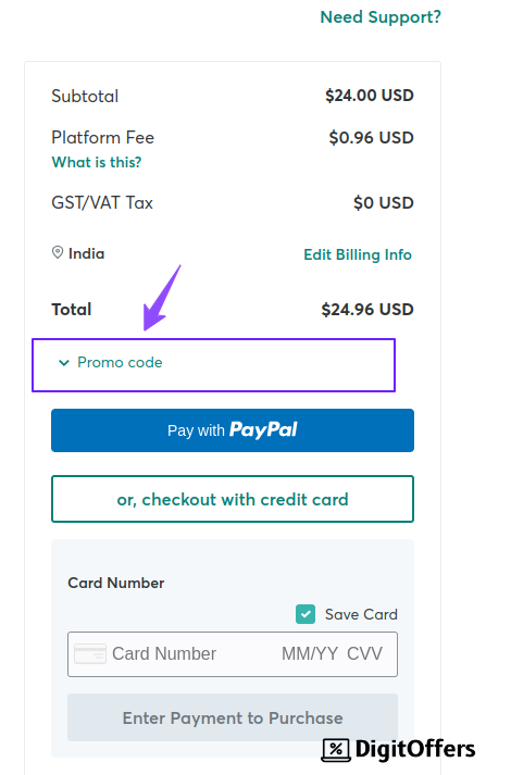 Creative Market Promo Code Checkout