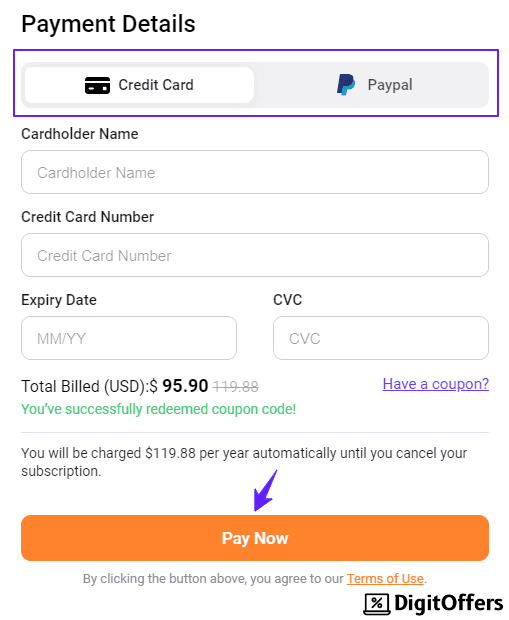 Updated Flexclip Promo Codes, Get FLAT 65% Discount and Save $120 Flexclip Checkout Page