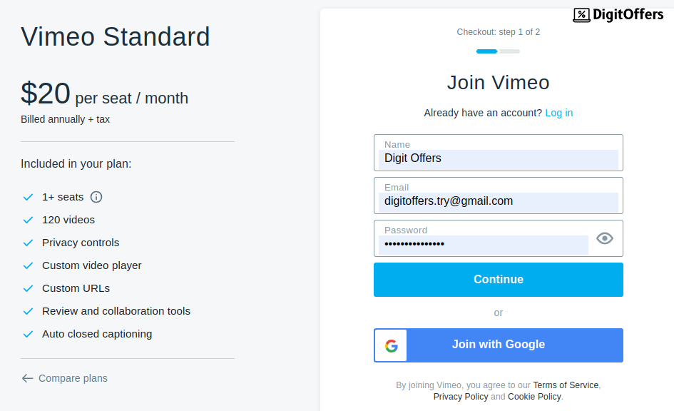 Join Vimeo