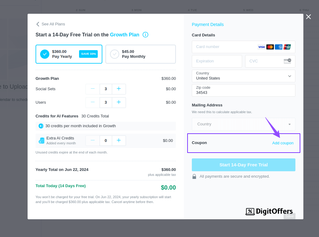 Later Coupon Code Checkout Page
