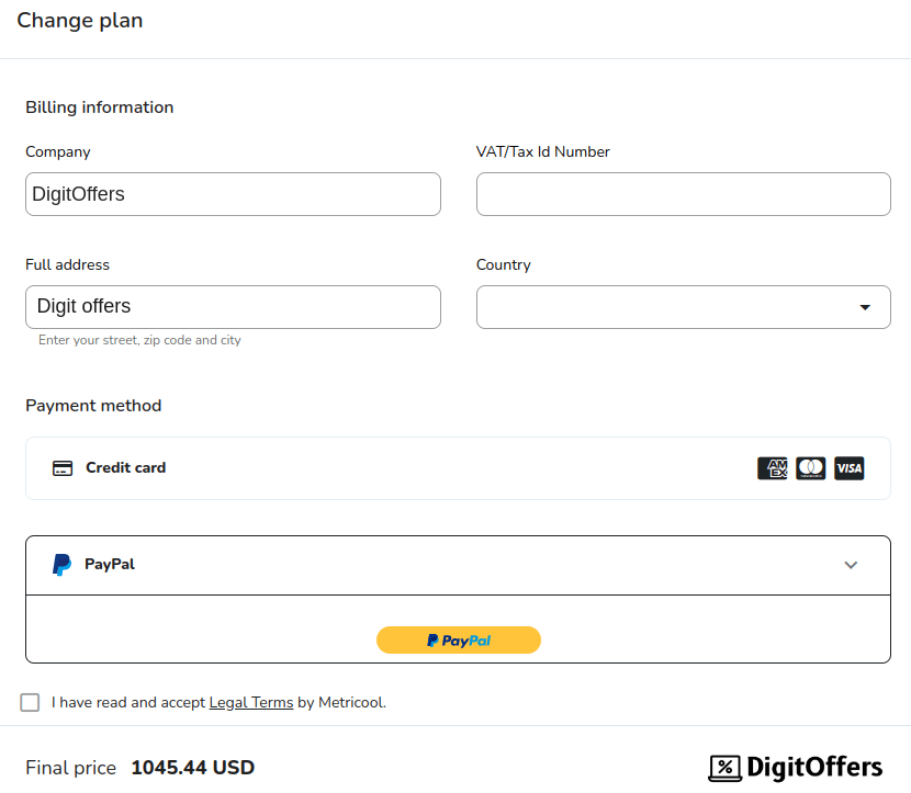 MetroCool Discount Billing