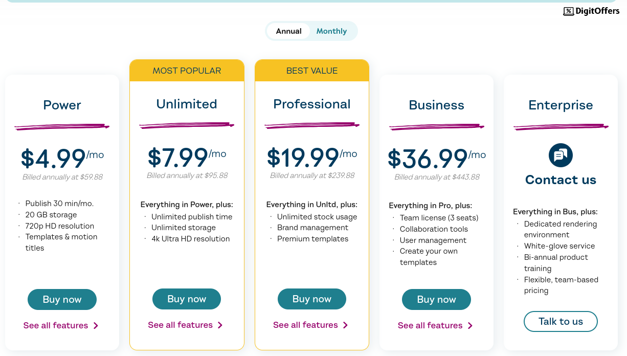 WeVideo Pricing Plans