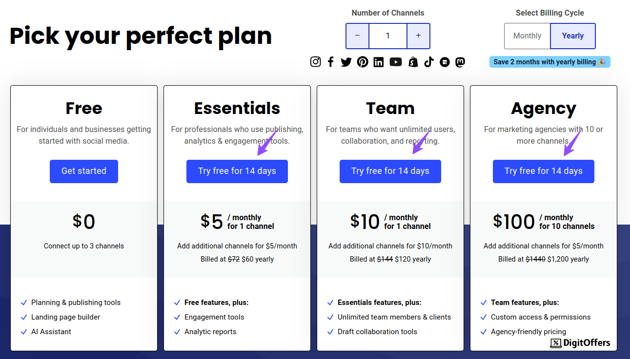 Buffer Pricing Plans